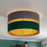 Plafondlamp Golden Duo Ø 60cm grijs/groen/goud