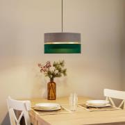 Hanglamp Golden Duo grijs/donkergroen/goud