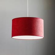 Hanglamp Bristol, weefpatroon, rood