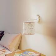 Wandlamp Unicorn, wit, met eenhoornmotief