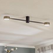 Plafondlamp Orbit II, zwart, 2-lamps