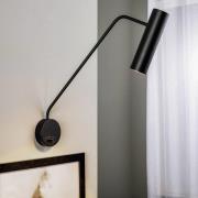 Wandspot Eye Super met schakelaar, zwart