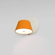 MARSET Tam Tam wandlamp 1-lamp mat wit/oranje