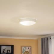 Plafondlamp Jaris, gebogen glas, Ø 26 cm, wit