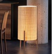 Vloerlamp Greta, natuurvezel/eikenhout hoogte 90cm