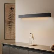 Straight M wandlamp, 92 cm, zwart