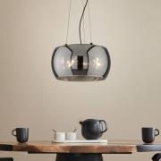 Hanglamp Dima, rookglas, 1-lamp, Ø 40 cm