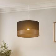 Euluna Levo hanglamp, Ø40cm eiken donker/zwart