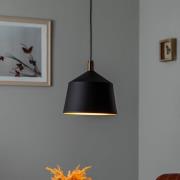 Saglam 3720 hanglamp 1-lamp Ø25cm zwart/goud