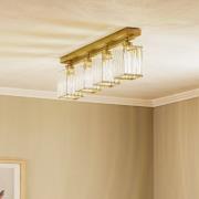 Plafondlamp AV-1795-4EY 4-lamps balk, antiek goud