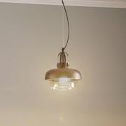Hanglamp AV-5064-1BSY, kap van metaal en glas
