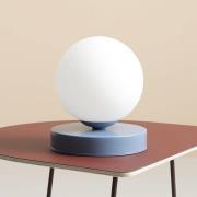 Tafellamp Joel, hoogte 17 cm, blauw/wit