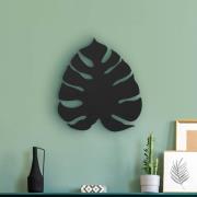 Wandlamp Monstera, bladvorm, 3 x G9, staal, zwart