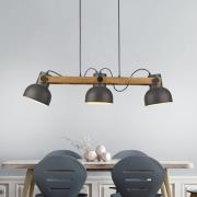 JUST LIGHT. Cup 2.0 hanglamp, 3-lamps, zwart, metaal