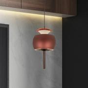 Roller LED hanglamp, koffie, in hoogte verstelbaar, trekstang