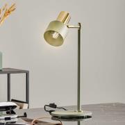 Tafellamp Destin verstelbaar groen/messing