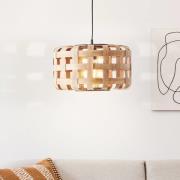 Hanglamp Woodline, bamboe kap, 1-lamp