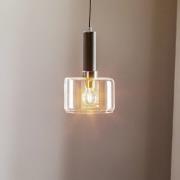 Hanglamp Viva, helder/zwart/chroom, 1-lamp