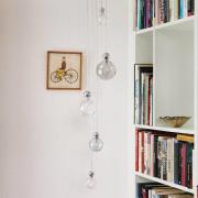 EBB & FLOW Uva M Hanglamp, bal zilver, topaas