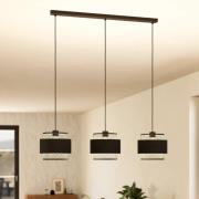 Bazely hanglamp, zwart, 3-lamps.