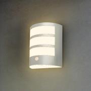 LED buiten wandlamp 3795014, chroomkleurig, sensor, IP44
