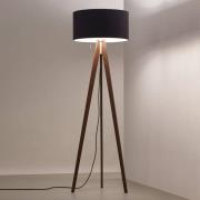 LED vloerlamp Vivaa Free Wood 930 essen zwart