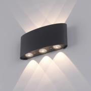 Paul Neuhaus LED buiten wandlamp Carlo, 17 cm, 6-lamps, IP54