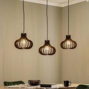 Lindby Lawenta hanglamp met houten kappen