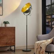 Lindby Muriel vloerlamp, 1-lamp, donkergrijs