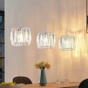 Lindby hanglamp Sofia, 107 cm, 3-lamps, E14, chroom/helder