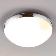 Badkamerplafondlamp Mijo met chroomrand, IP44