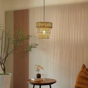 Lindby hanglamp Elvoria, gras, Ø 30 cm, E27