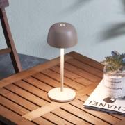 Lindby LED tafellamp Arietty, beige, dimbaar, IP54