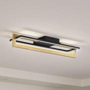 Lindby LED plafondlamp Holamu, 80 cm, hout