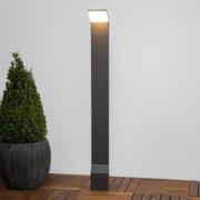 Lucande LED tuinpadverlichting Nevio, antraciet, metaal, 100 cm