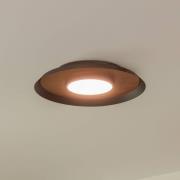 Plafondlamp Lucande Merilla, fineerhout