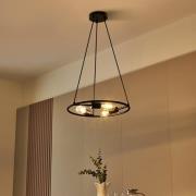 Lucande Linnard hanglamp van staal, 3-lamps