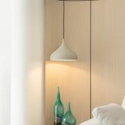 Hanglamp Lucande Niamara, beige, aluminium, Ø 28 cm