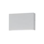 EGG LED buitenwandlamp Flatbox, wit, 11x7 cm, aluminium