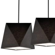 Hanglamp Thea, 3-lamps, zwart