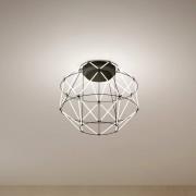 Euclide plafondlamp, zwart, metaal, 35 cm breed