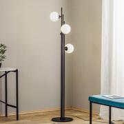 Vloerlamp 1073A1, 3-lamps, zwart