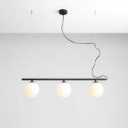 Hanglamp Beryl, 3-lamps, zwart