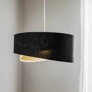 Vivien hanglamp, driekleur, zwart/wit/goud