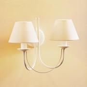 Wandlamp Bona, 2-lamps, wit