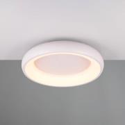 Plafondlamp Cardona, Ø 46,5 cm, mat wit, metaal, CCT
