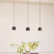 Railsystem 48V Lumaro, pendel, cilinder, 3-lamps zwart