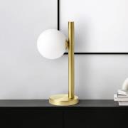 Pomi tafellamp, 1-lamp, goudkleurig, glas, hoogte 28 cm