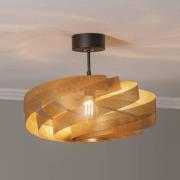 Plafondlamp Vento, goudkleurig, Ø 50 cm