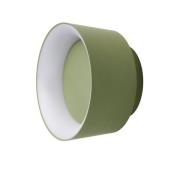 LOOM DESIGN LED plafondlamp Cookie, groen aluminium Ø 15 cm